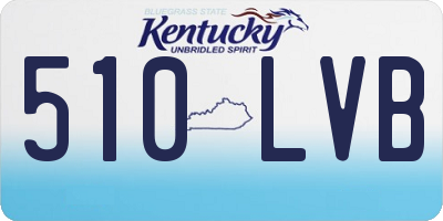 KY license plate 510LVB