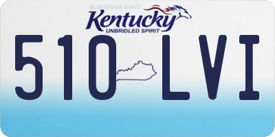 KY license plate 510LVI