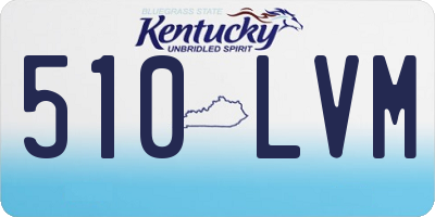 KY license plate 510LVM