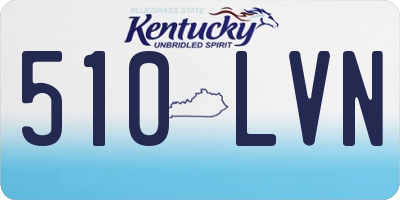 KY license plate 510LVN