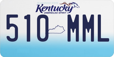 KY license plate 510MML