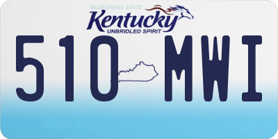 KY license plate 510MWI