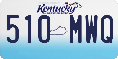 KY license plate 510MWQ