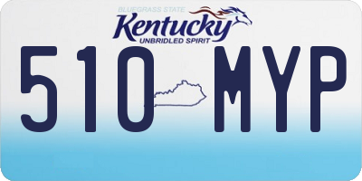 KY license plate 510MYP