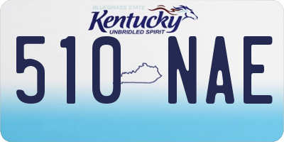 KY license plate 510NAE