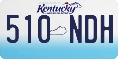 KY license plate 510NDH