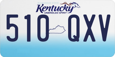 KY license plate 510QXV