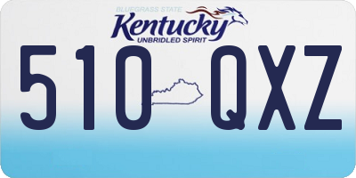 KY license plate 510QXZ