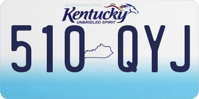 KY license plate 510QYJ