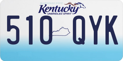 KY license plate 510QYK