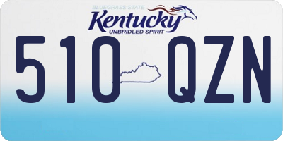 KY license plate 510QZN