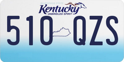 KY license plate 510QZS