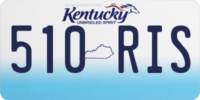 KY license plate 510RIS