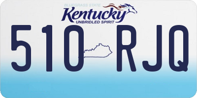 KY license plate 510RJQ