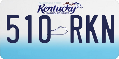 KY license plate 510RKN