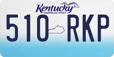 KY license plate 510RKP