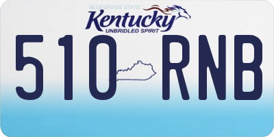 KY license plate 510RNB