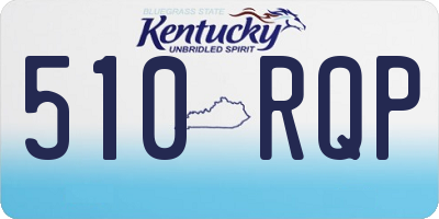 KY license plate 510RQP
