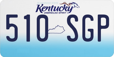 KY license plate 510SGP