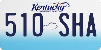 KY license plate 510SHA