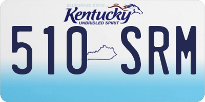 KY license plate 510SRM