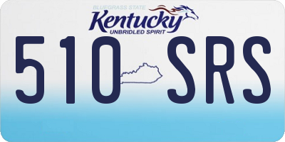 KY license plate 510SRS