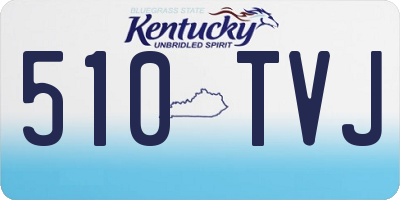 KY license plate 510TVJ