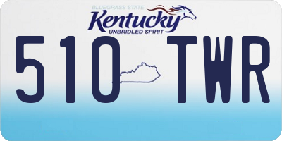 KY license plate 510TWR