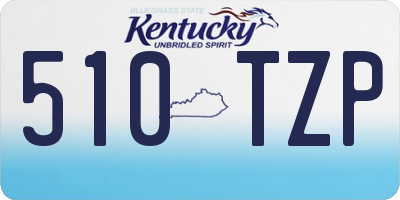 KY license plate 510TZP