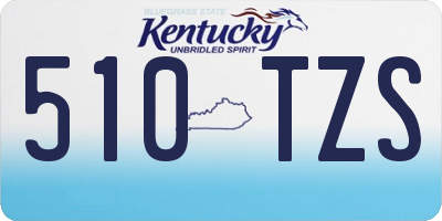 KY license plate 510TZS