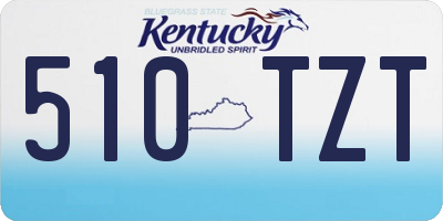 KY license plate 510TZT