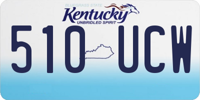 KY license plate 510UCW