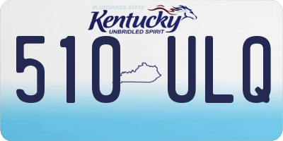KY license plate 510ULQ