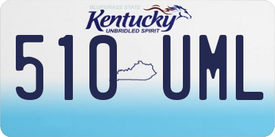 KY license plate 510UML