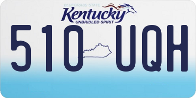 KY license plate 510UQH