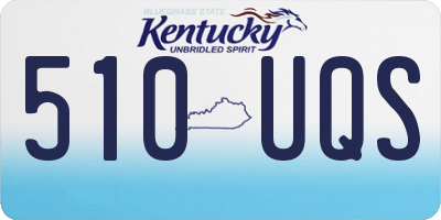 KY license plate 510UQS