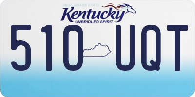 KY license plate 510UQT