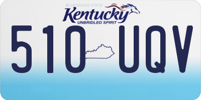 KY license plate 510UQV