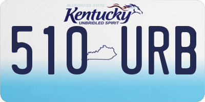 KY license plate 510URB