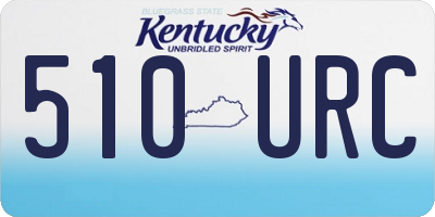 KY license plate 510URC