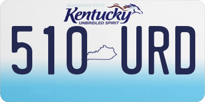 KY license plate 510URD