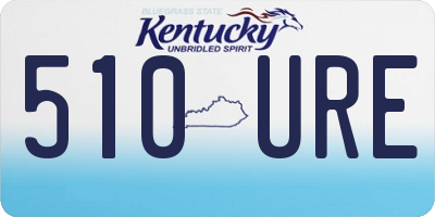 KY license plate 510URE