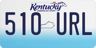 KY license plate 510URL