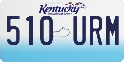 KY license plate 510URM