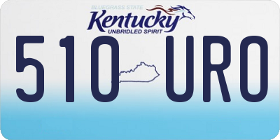 KY license plate 510URO