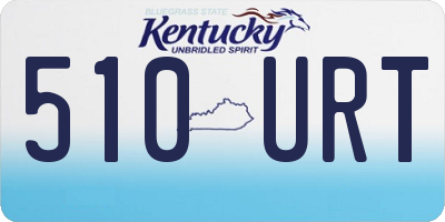 KY license plate 510URT
