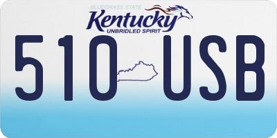 KY license plate 510USB