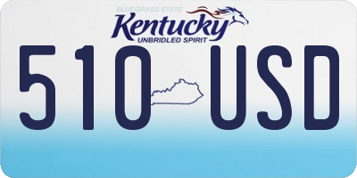 KY license plate 510USD