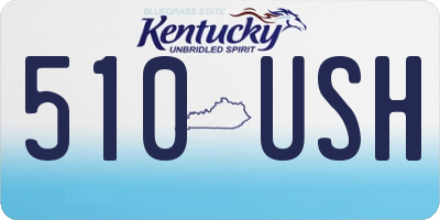 KY license plate 510USH