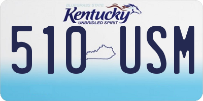 KY license plate 510USM